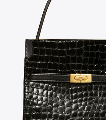 LEE RADZIWILL EMBOSSED SMALL DOUBLE BAG | 001 | Satchels