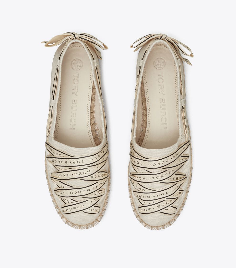 Tory Ribbon Espadrille, NEW CREAM NEW CREAM PERFECT BLACK