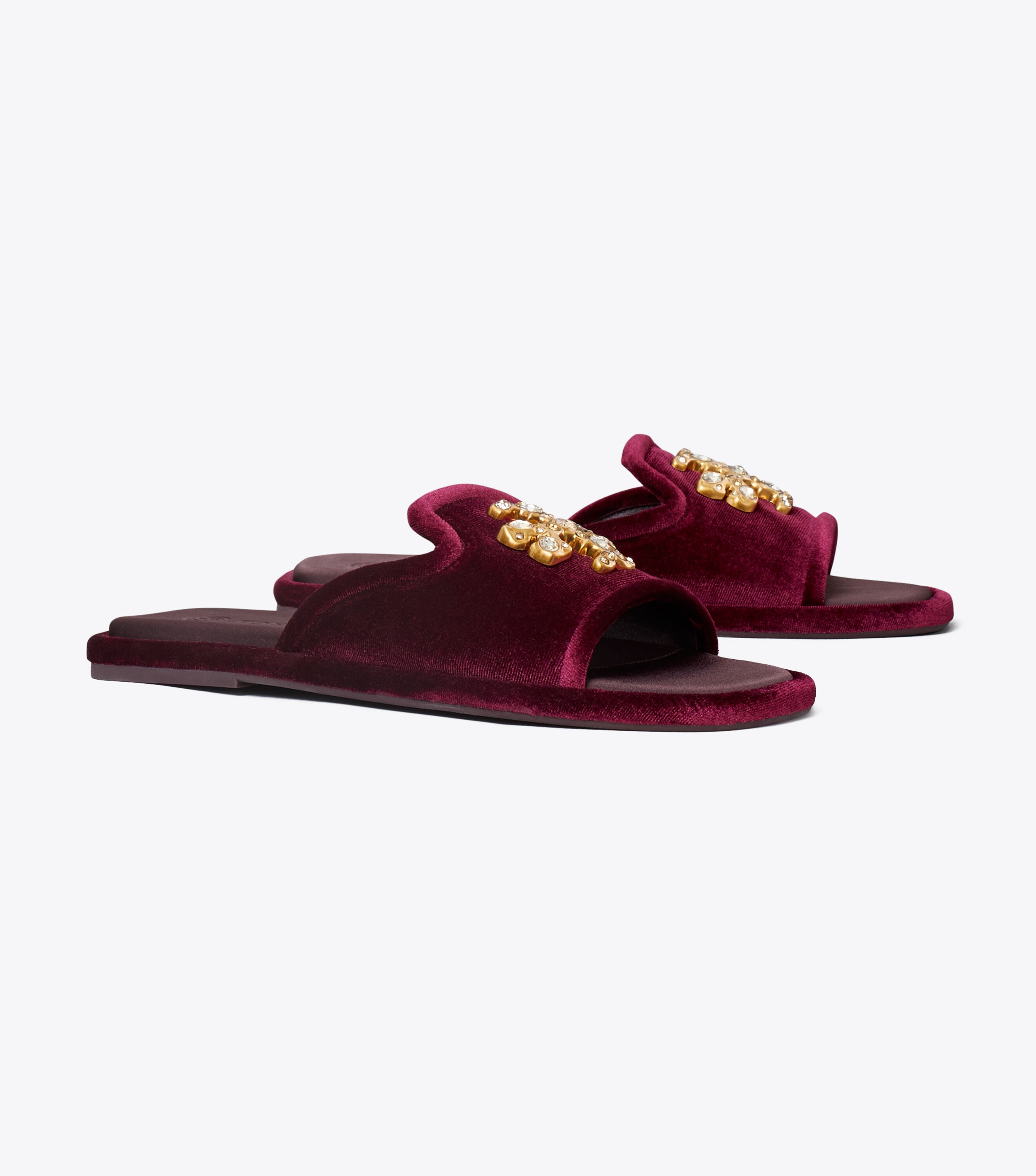 Tory burch jeweled slides on sale
