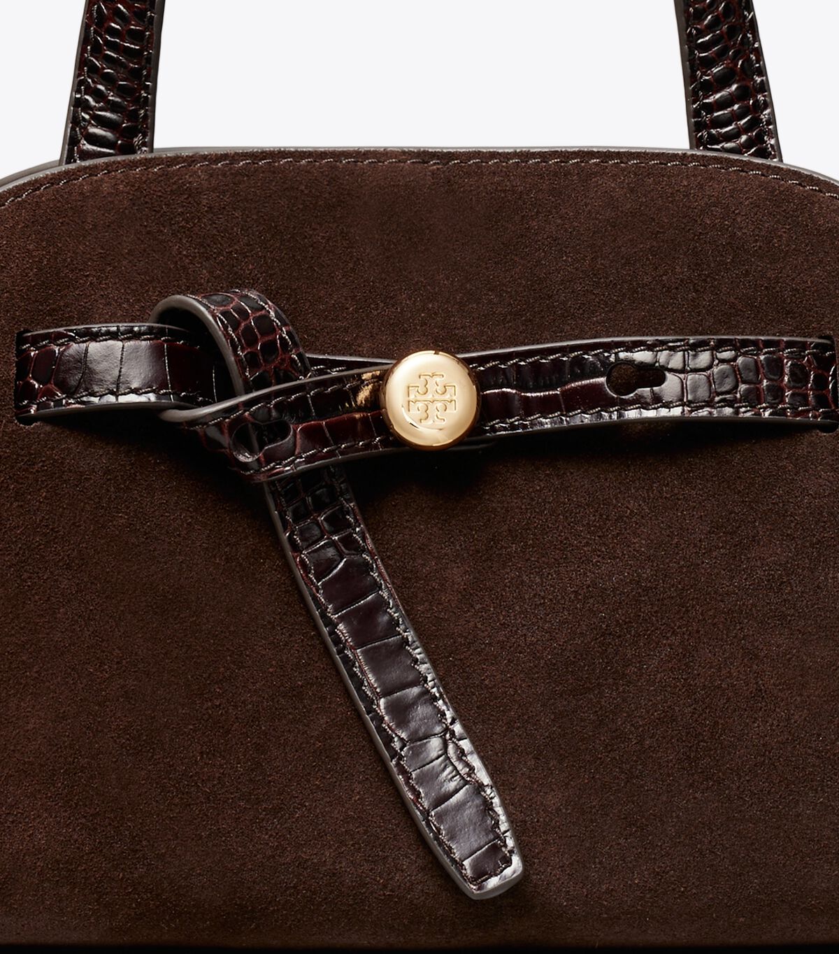 Small Romy Suede Bauletto tory burch small romy suede bauletto