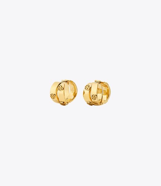 Icon Double Hoop Earrings tory burch icon double hoop earrings