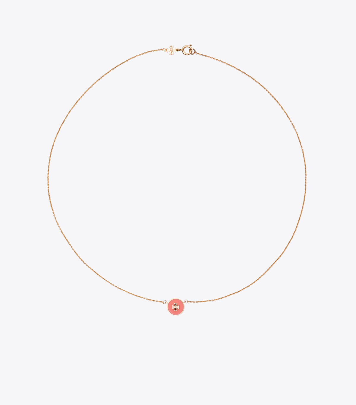 Kira Enameled Pendant Necklace