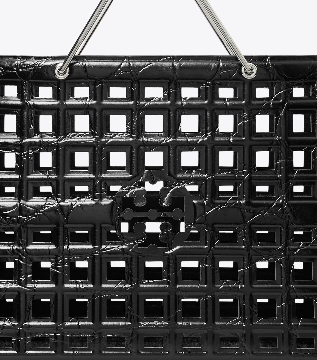 tory burch ella croc embossed market tote