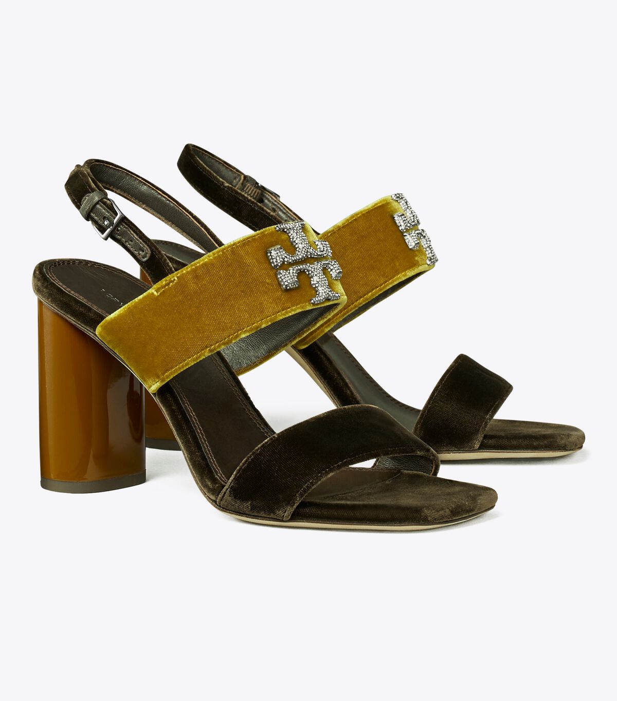 Eleanor Pavé Heel Sandal