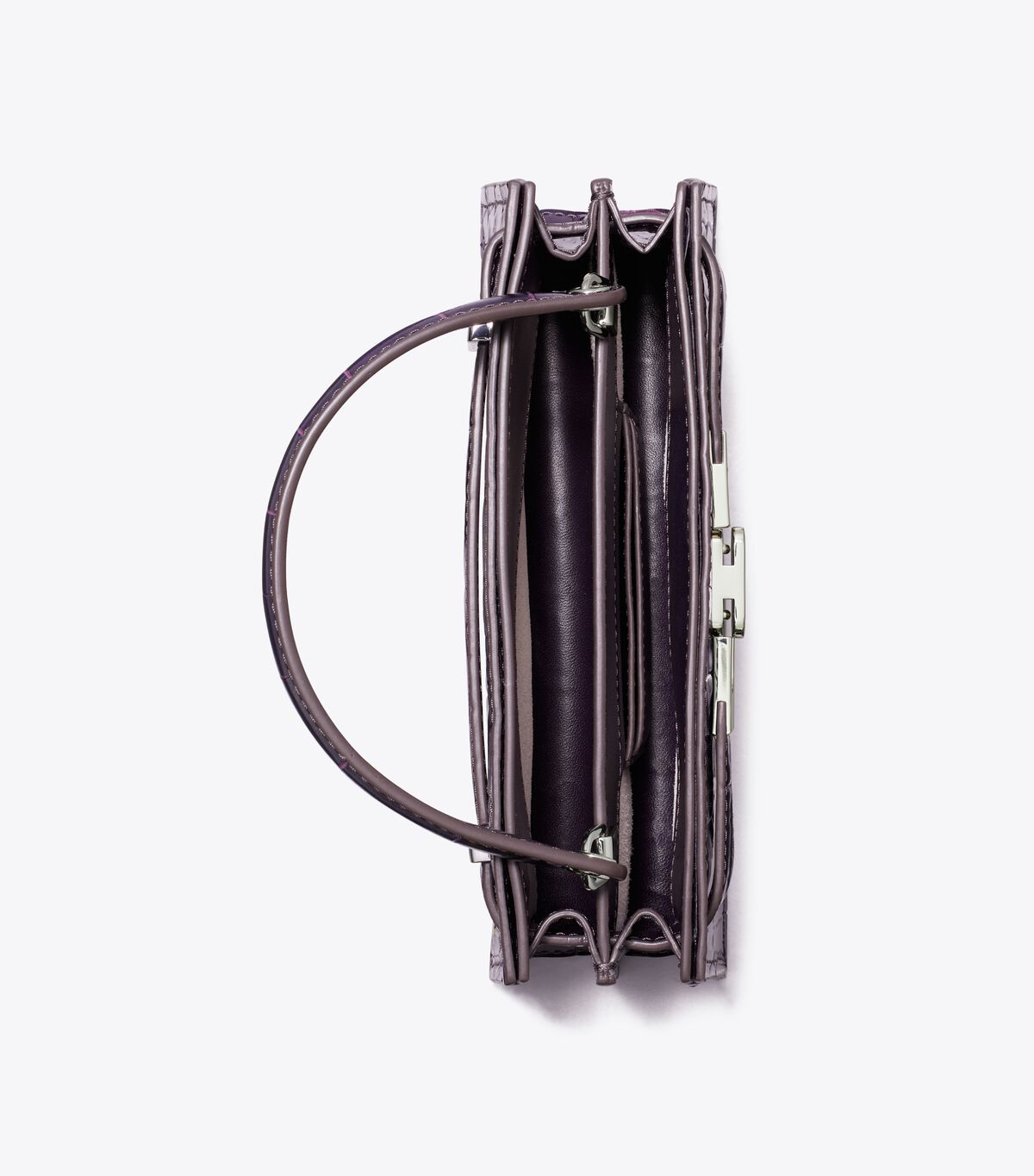 tory burch mini lee radziwill embossed top handle bag