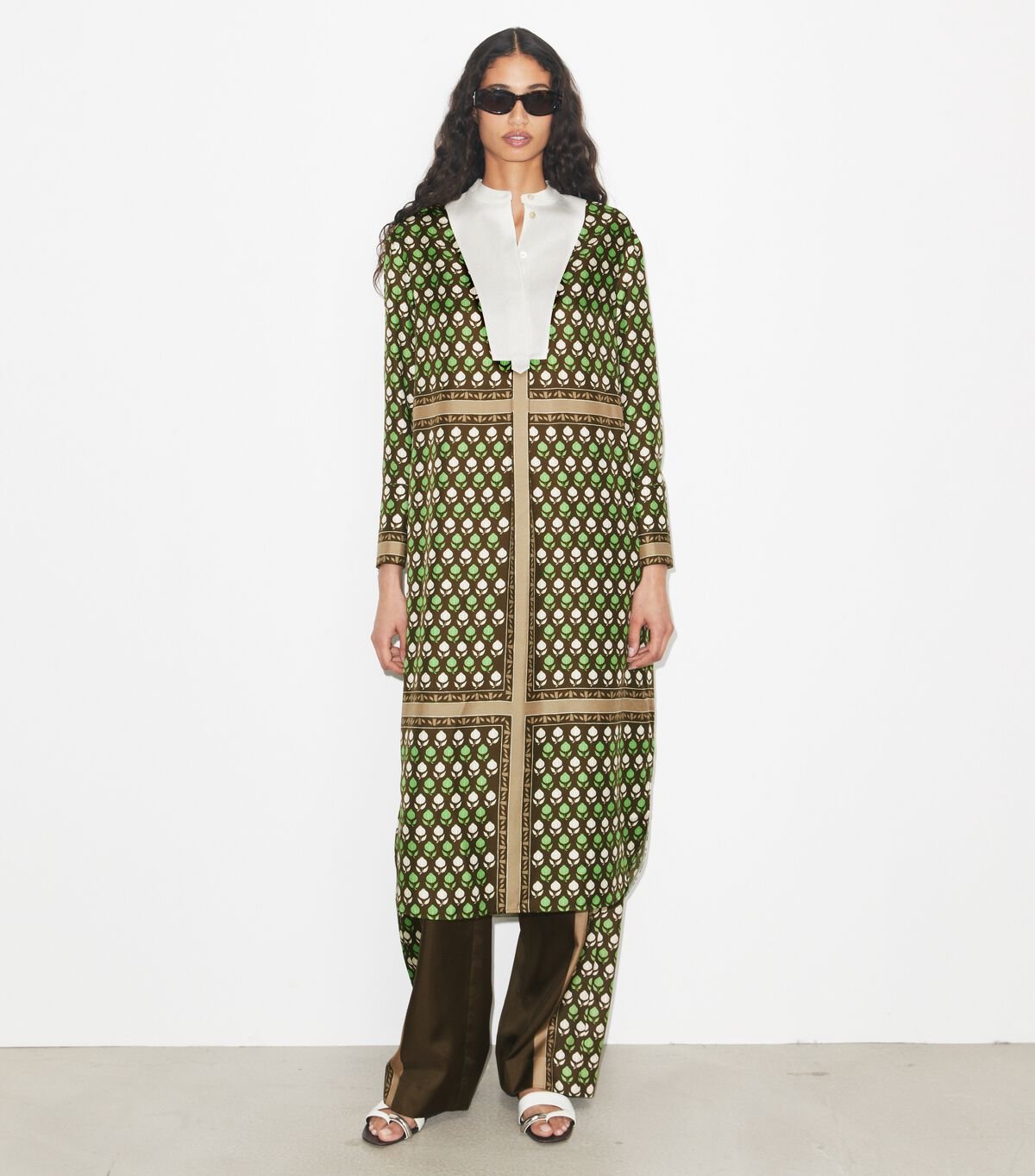 tory burch silk shirtdress