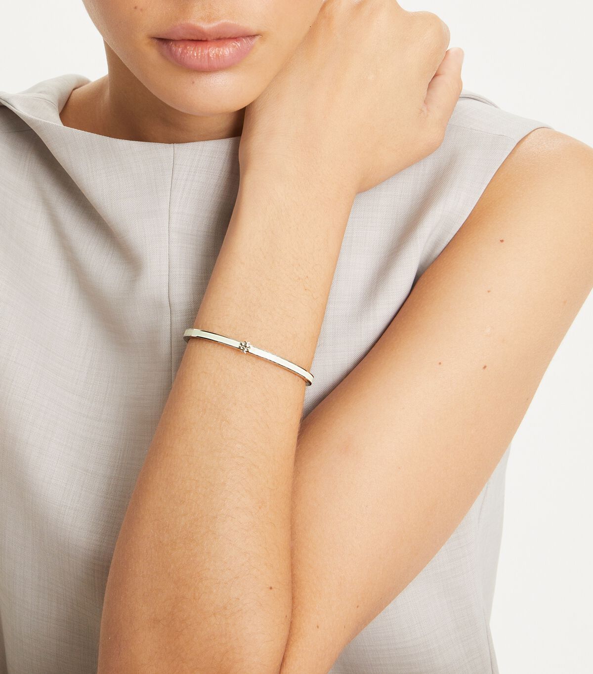 tory burch thin kira enamel bracelet