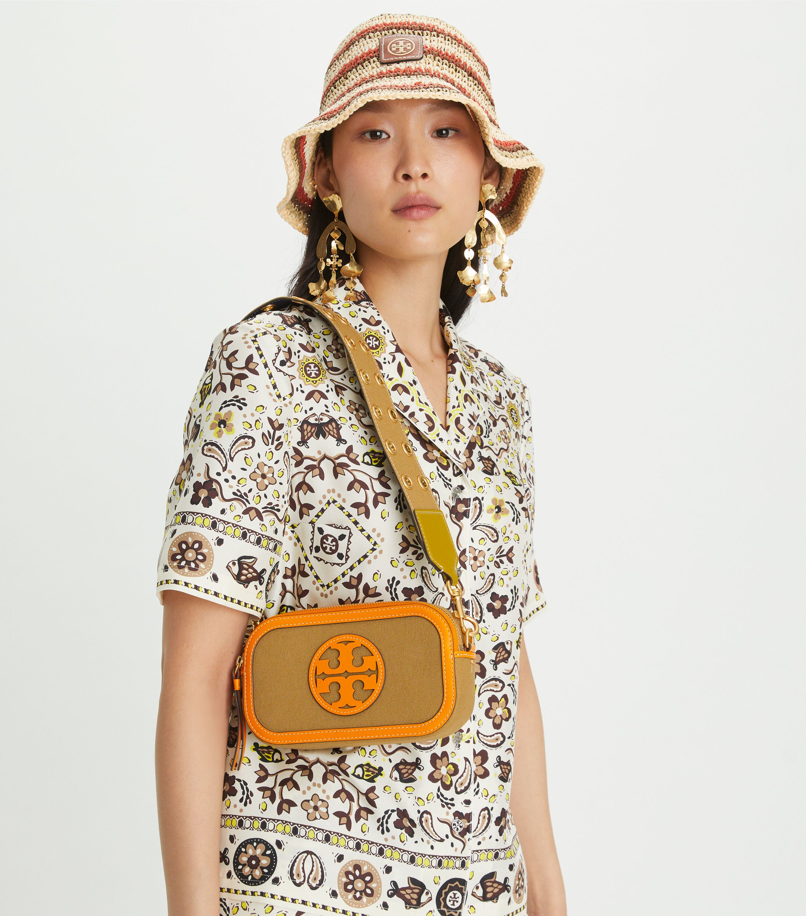 Tory burch miller best sale mini canvas tote