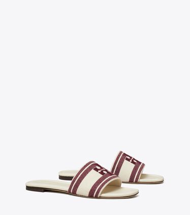 Double T Jacquard Slide