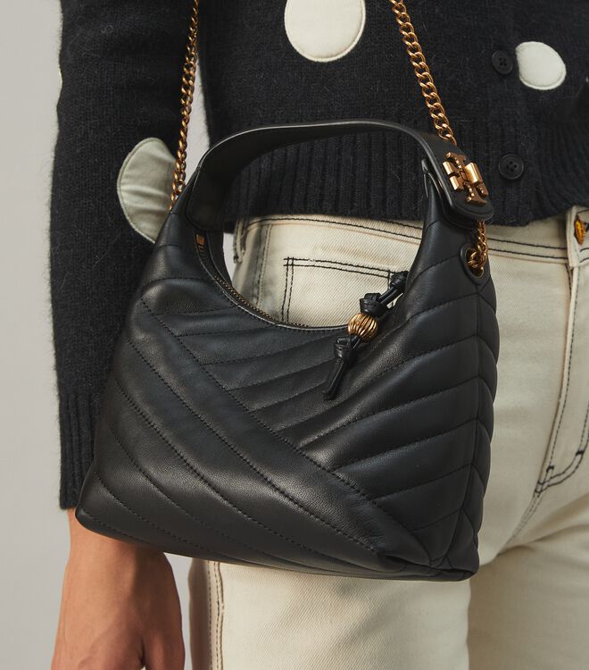 Tory burch kira chevron leather crescent bag clearance