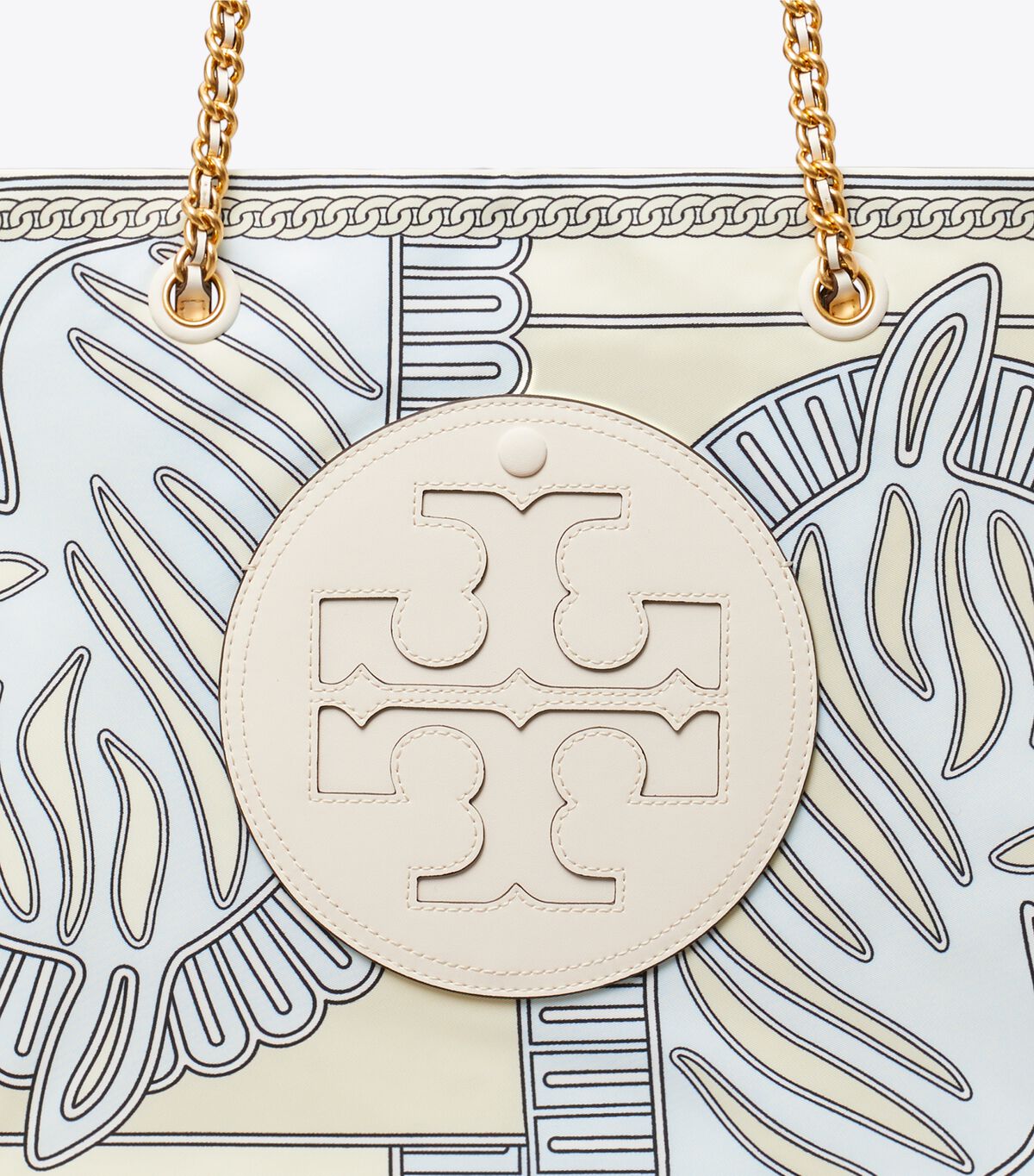 tory burch ella printed chain tote