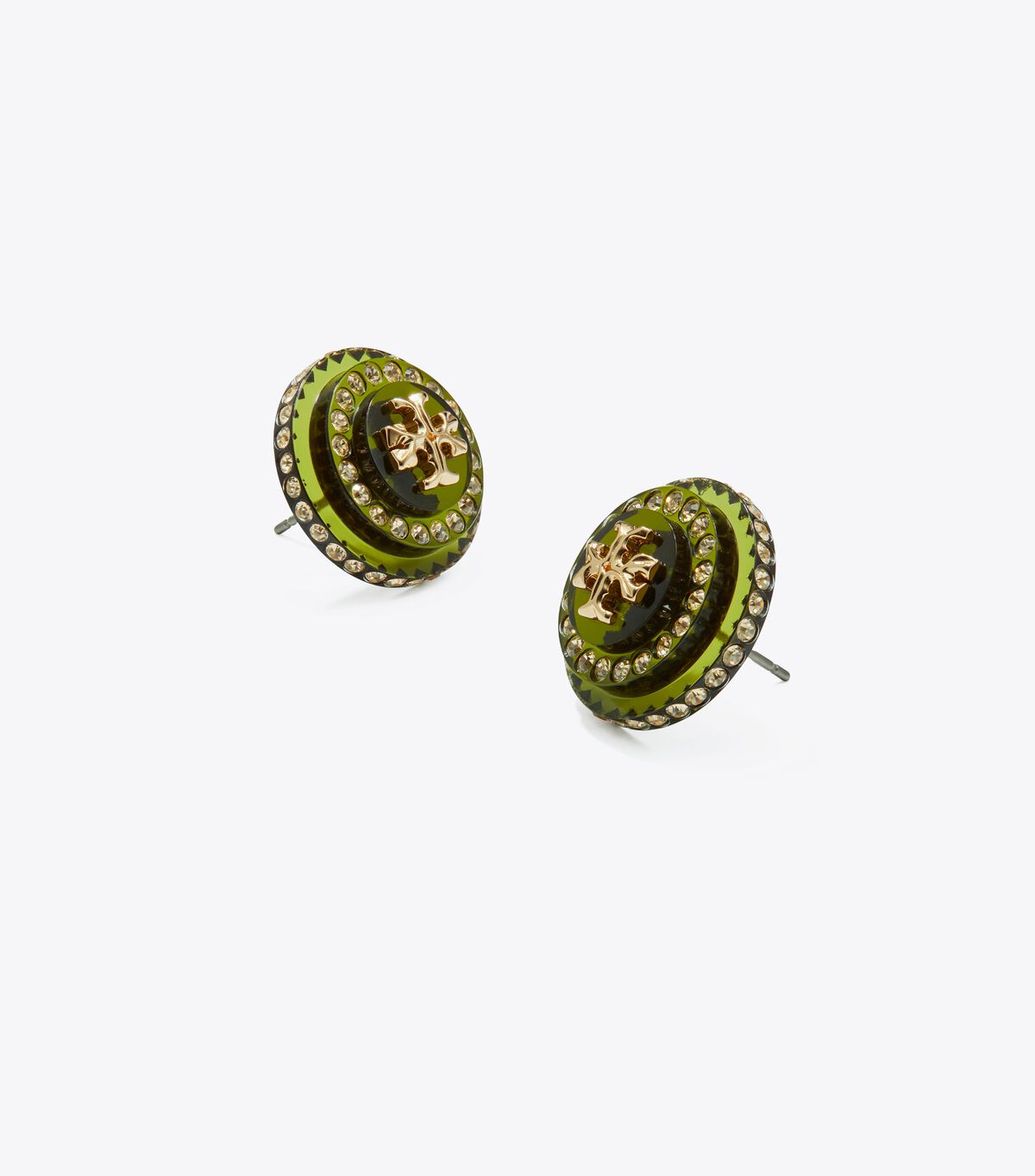 tory burch roxanne crystal resin stud earring
