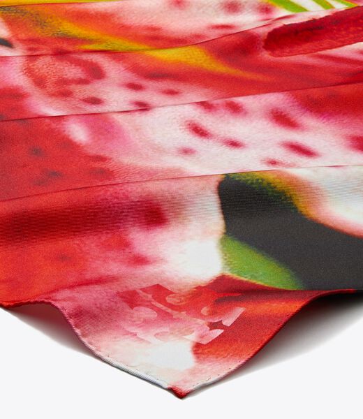 Lily Silk Square Scarf tory burch lily silk square scarf