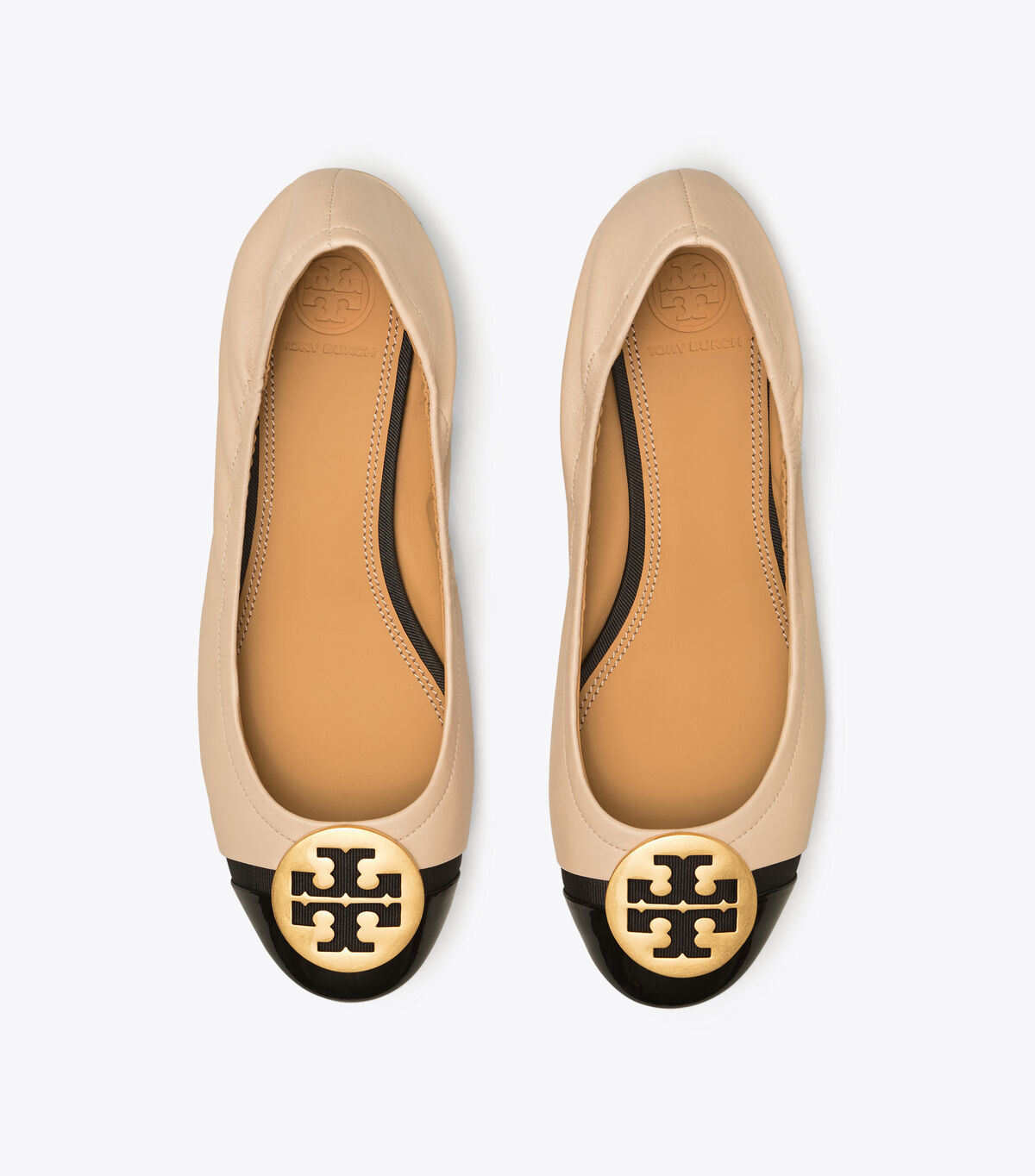 tory burch minnie cap toe 25mm ballet