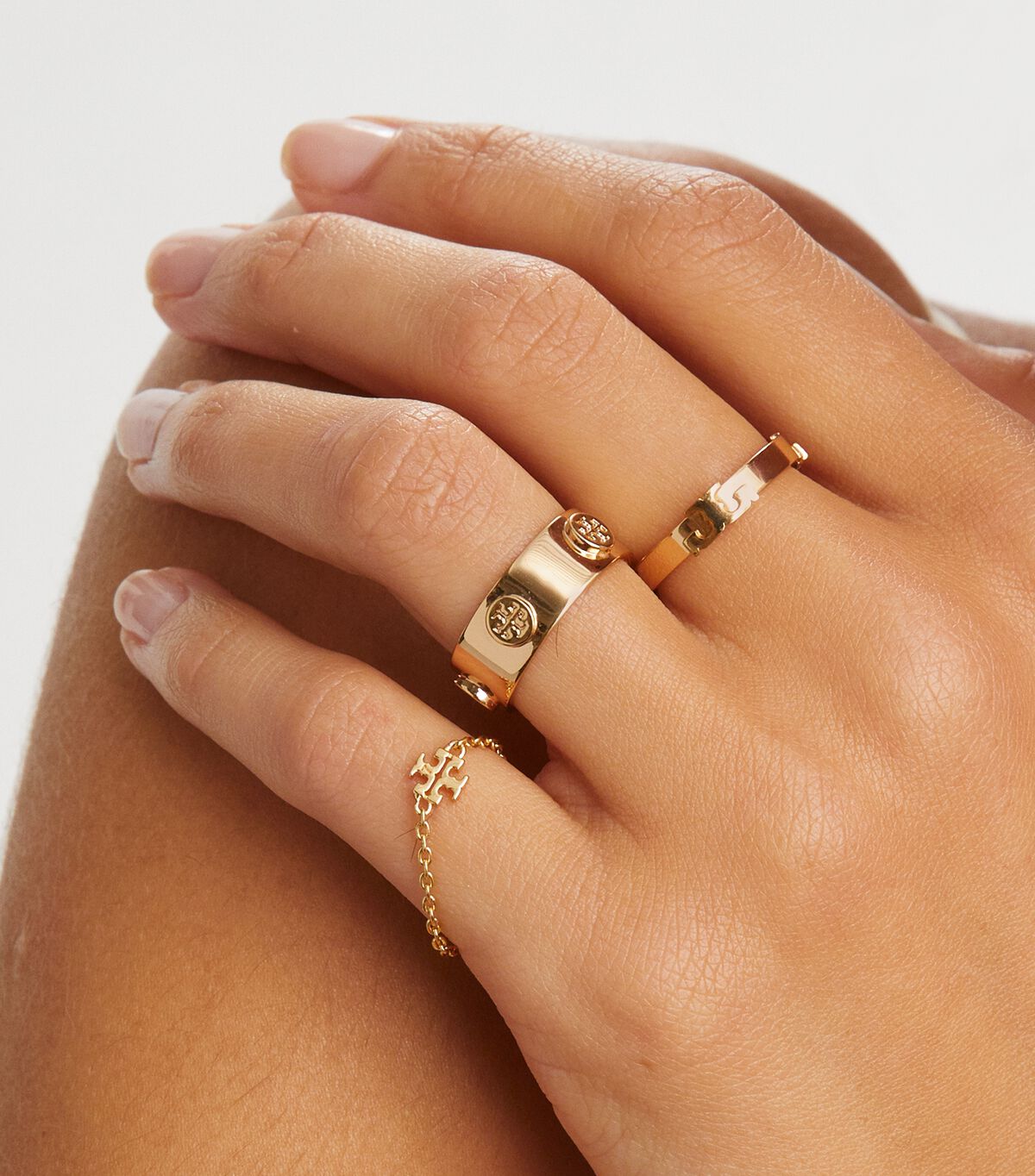 tory burch kira chain ring