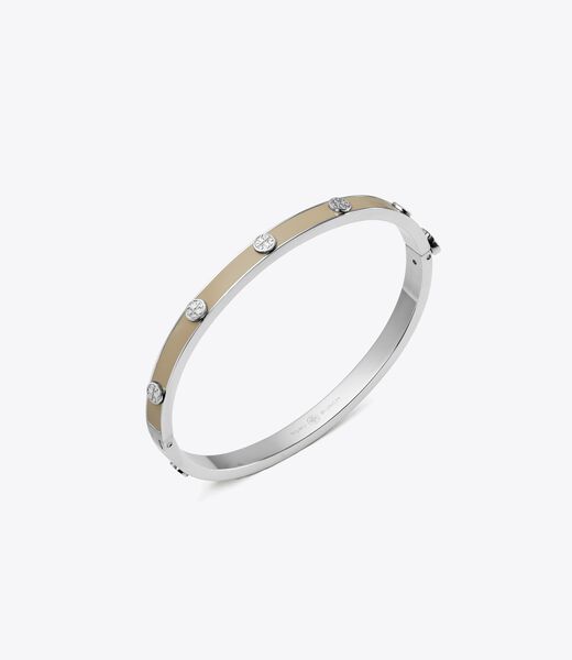 tory burch miller stud enamel 5mm hinge bracelet