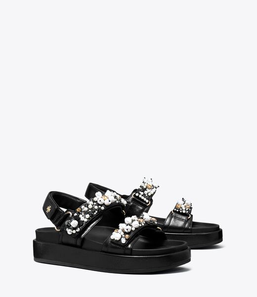 tory burch kira embellished sport sandal