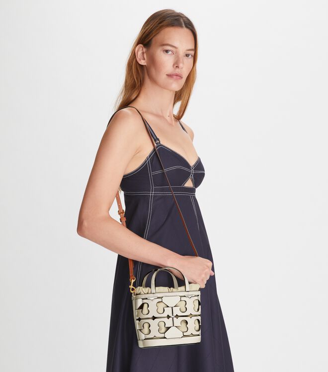 Tory burch cutout logo tote Clearance