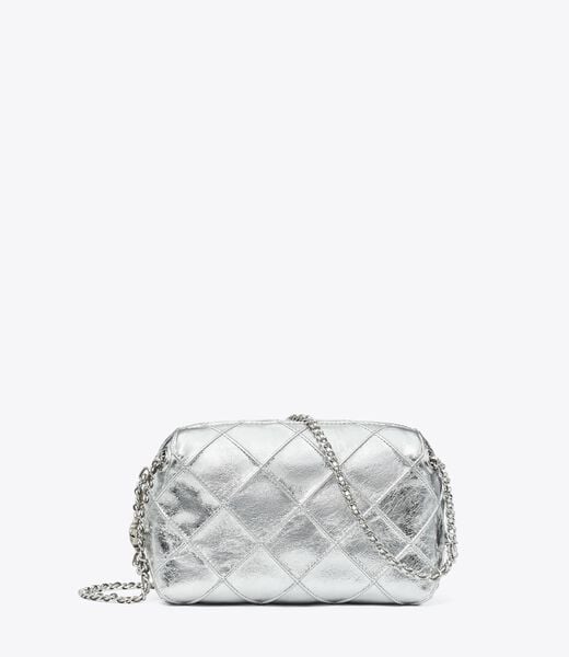 tory burch حقيبة فليمنج المعدنية الناعمة