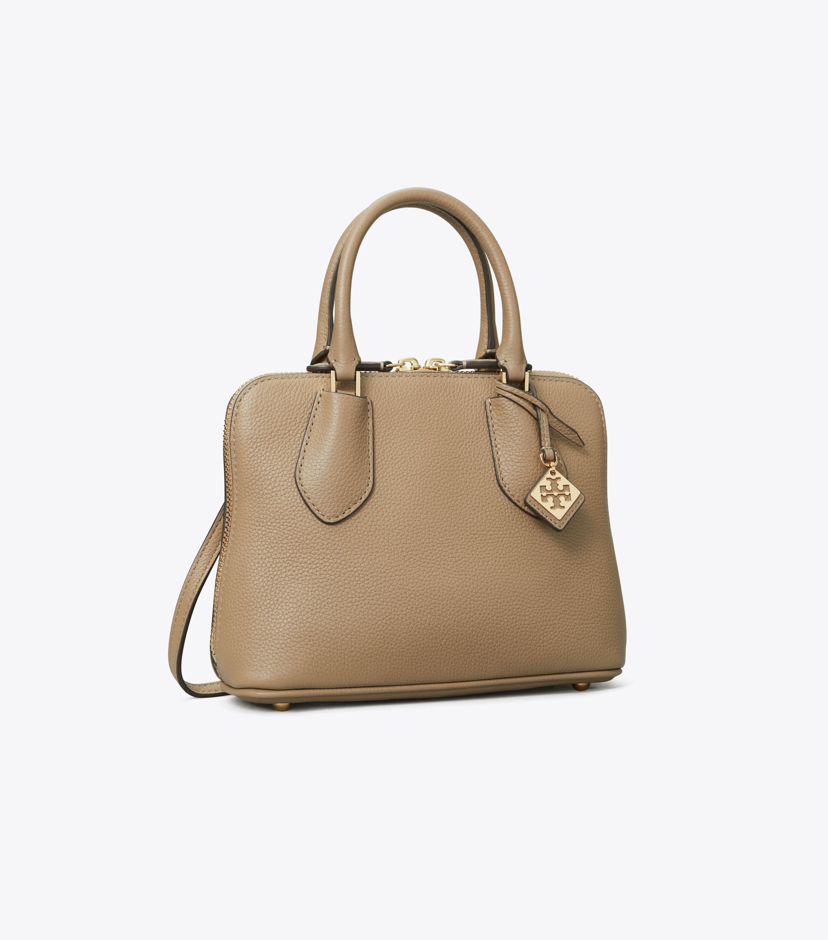Mini Swing Satchel, Taupe Oak | Tory Burch KW