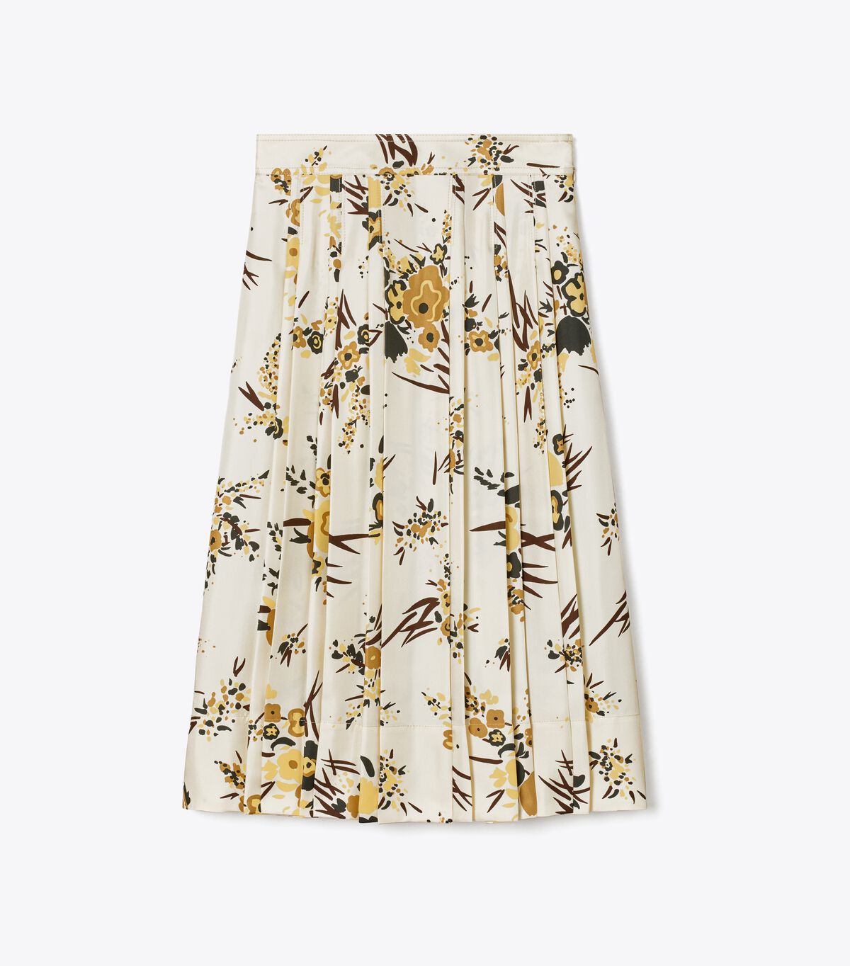 Printed Silk Pleated Skirt