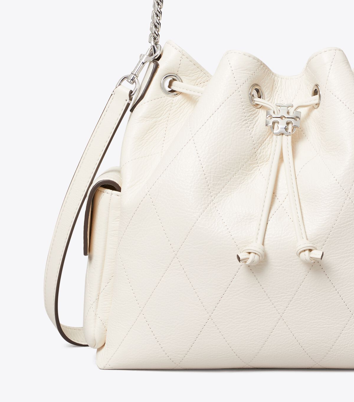 tory burch charlie quilted drawstring shoulder bag