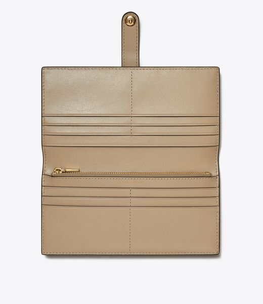 tory burch t monogram leather zip slim wallet