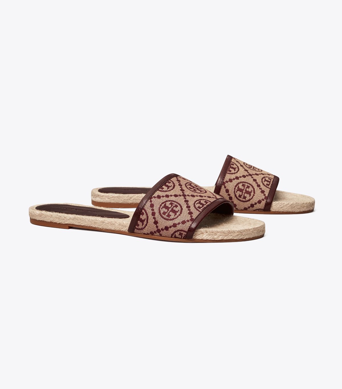 tory burch t monogram espadrille slide