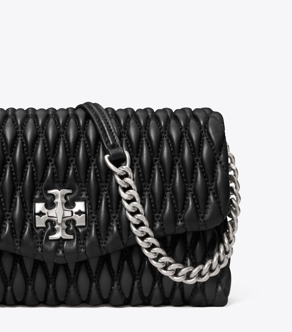tory burch kira ruched chain wallet
