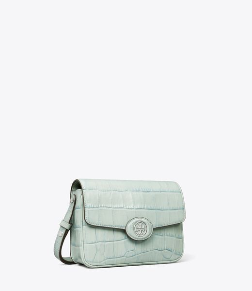 tory burch robinson croc embossed convertible shoulder bag