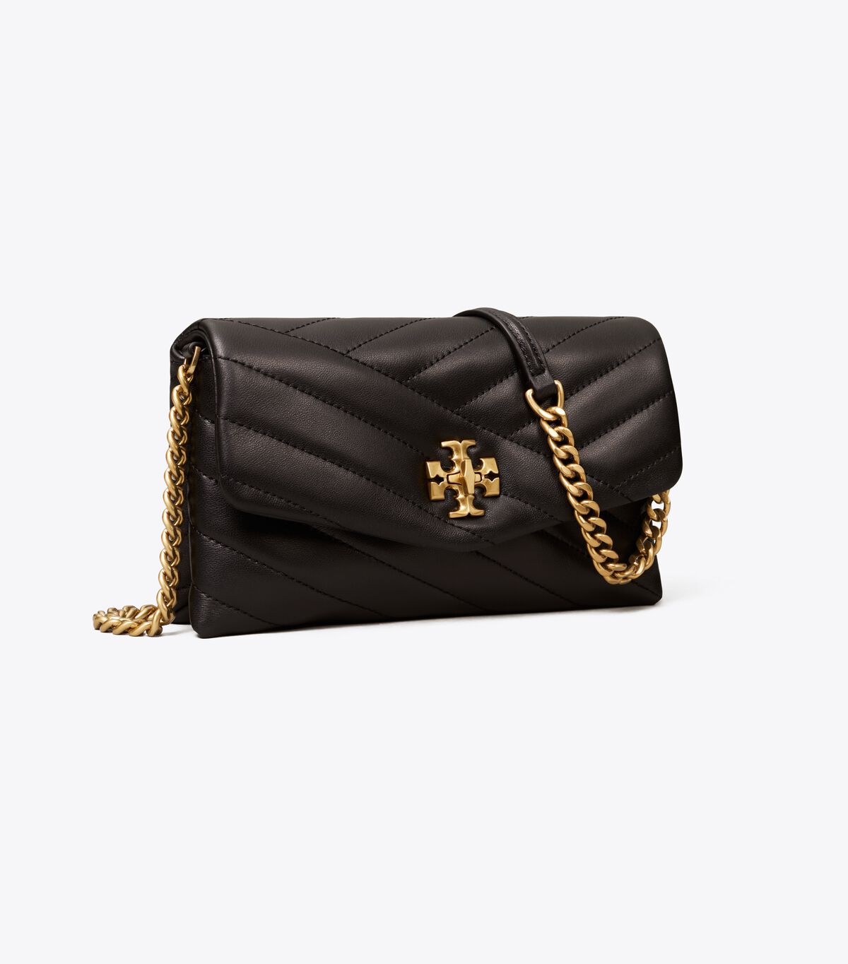 tory burch kira chevron chain wallet