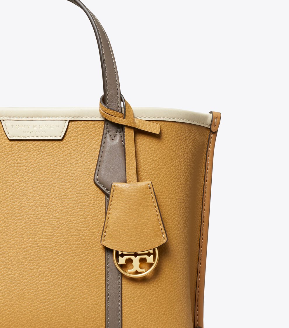 Small Perry Colorblock Triple Compartment Tote, Ginger Shortbread