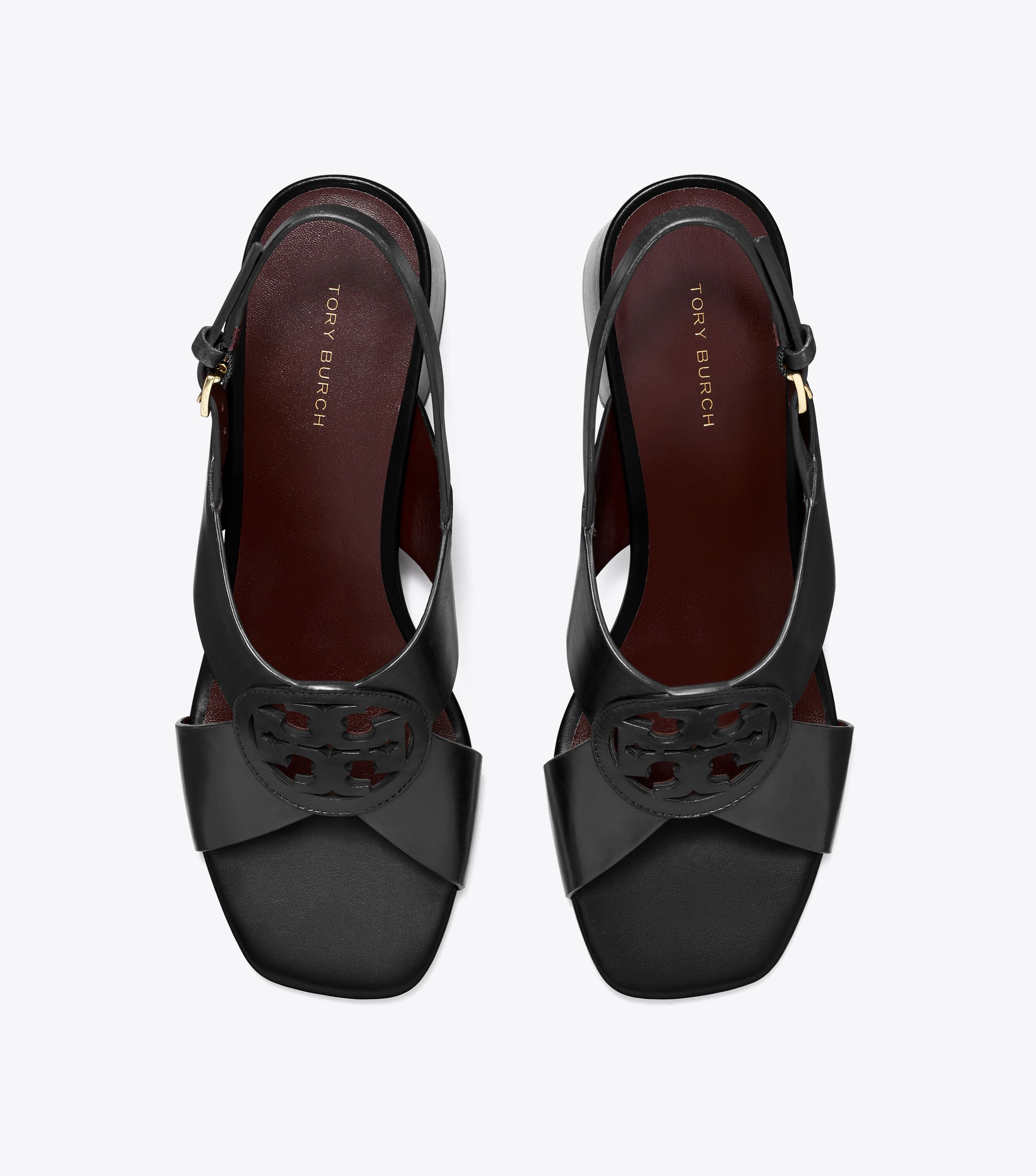 Miller Heeled Sandal, Perfect Black | Tory Burch KW