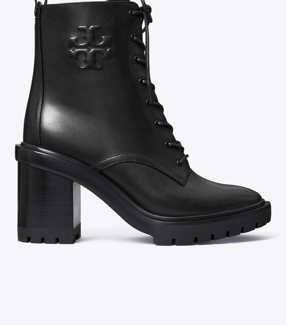 tory burch double t lug boot