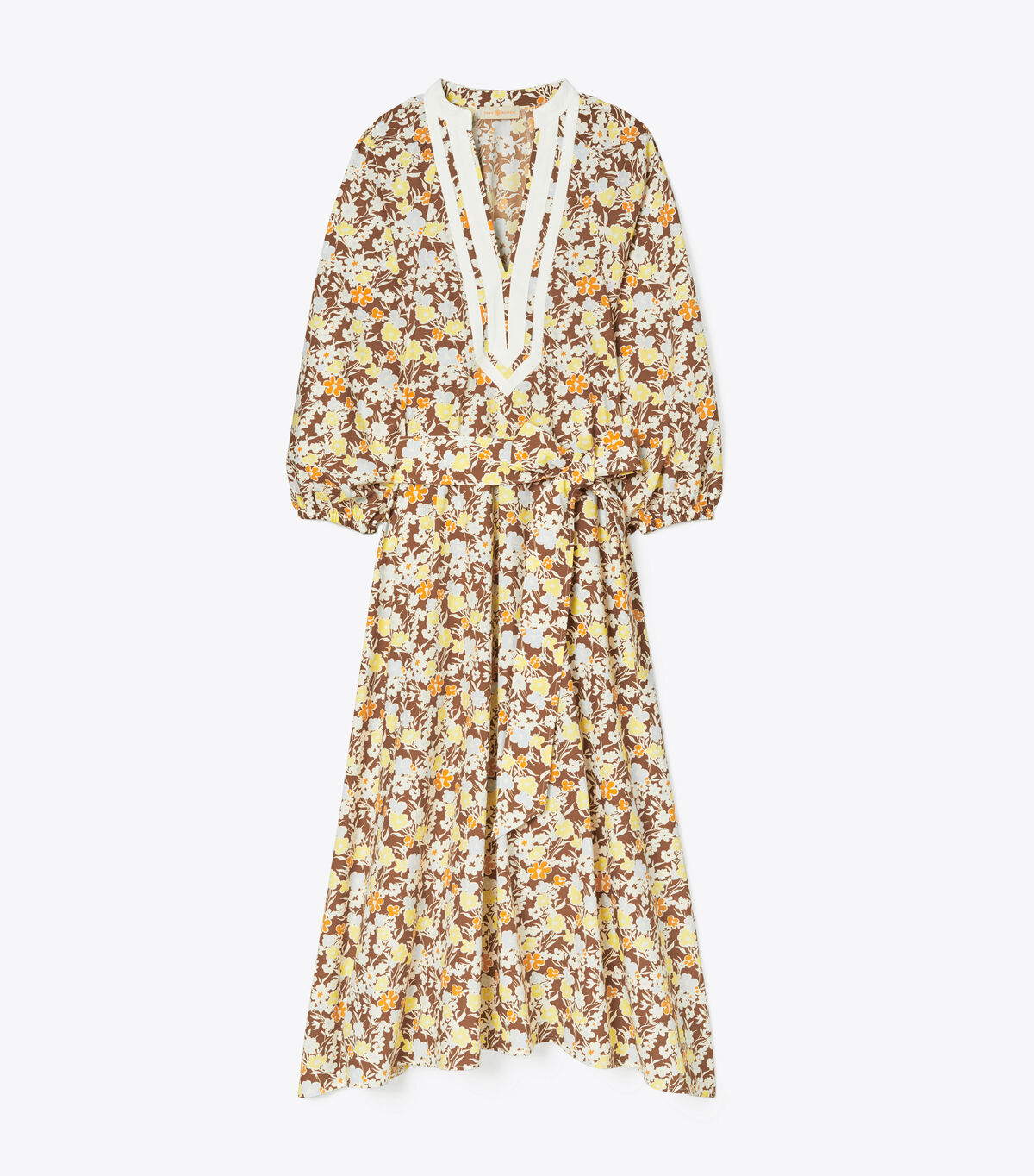 tory burch printed balloon sleeve dress