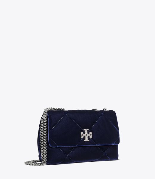 tory burch حقيبة كتف كيرا دايموند كوالت فيلفيت بافيه صغيرة