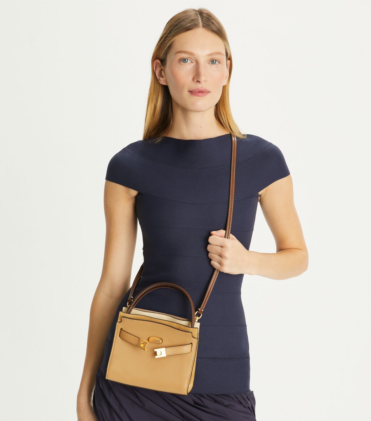 tory burch petite lee radziwill double bag