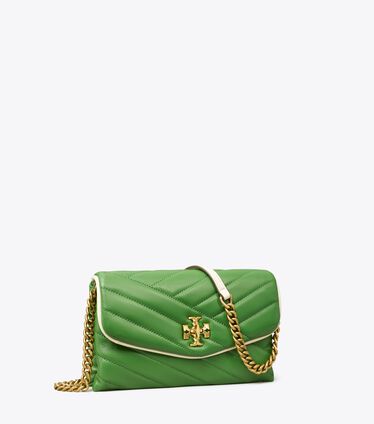 Tory Burch Kira Chevron Pop Edge Chain Wallet