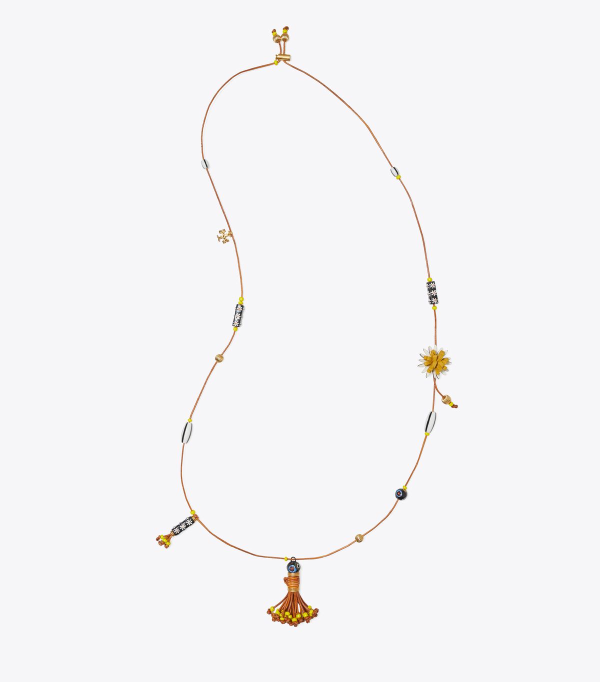 tory burch charm long necklace