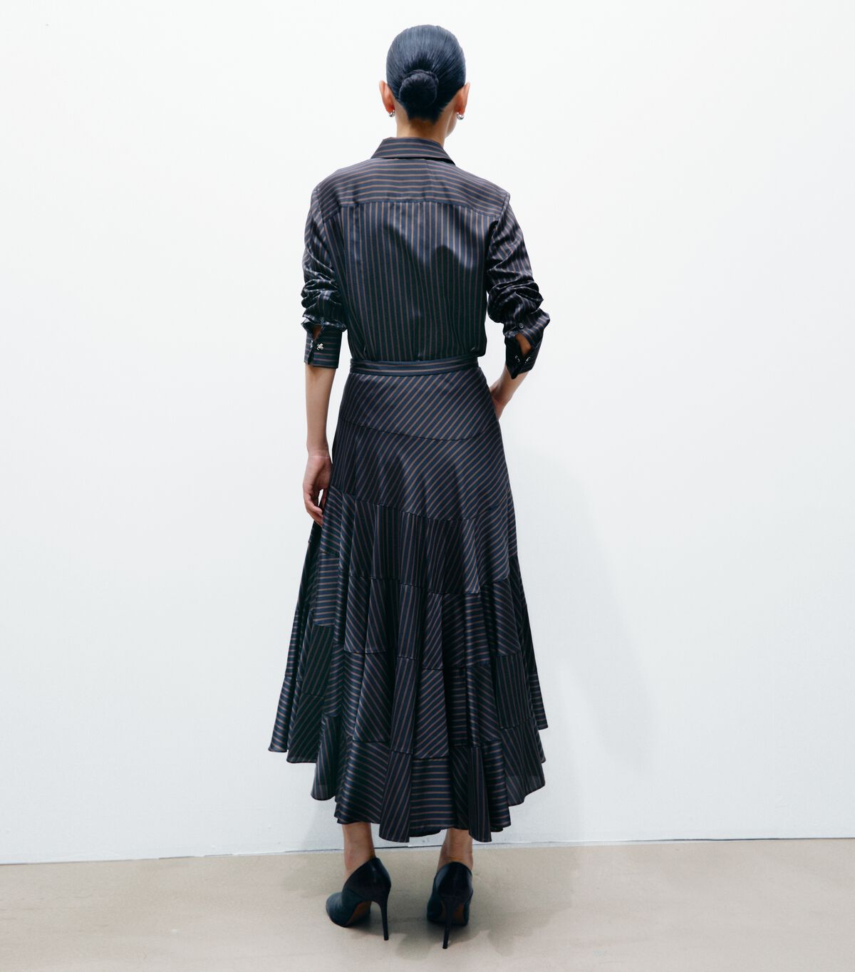 Flared Viscose Skirt tory burch flared viscose skirt