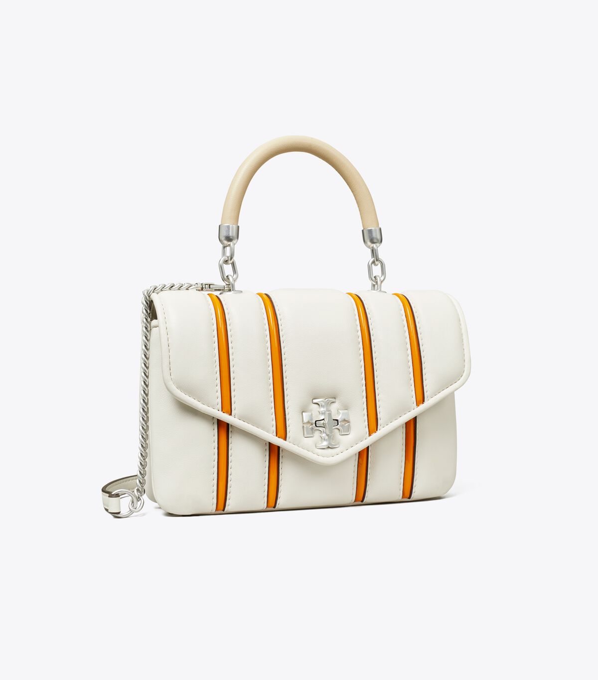 Mini Kira Bombé Stripe Top-Handle Bag