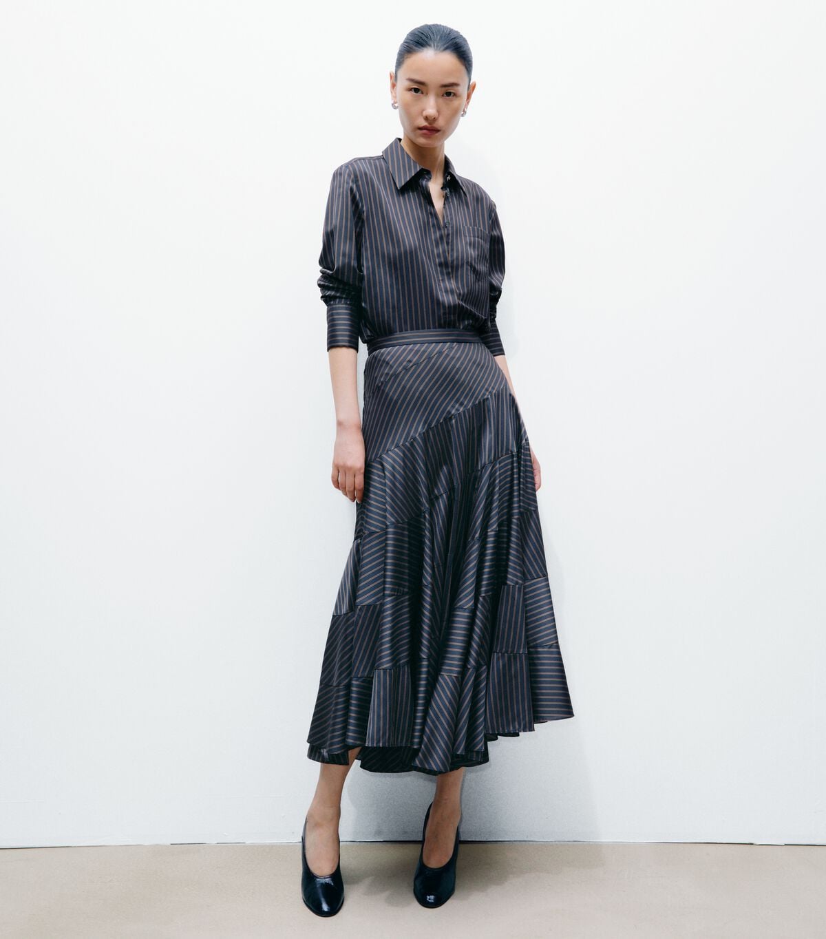 Flared Viscose Skirt tory burch flared viscose skirt