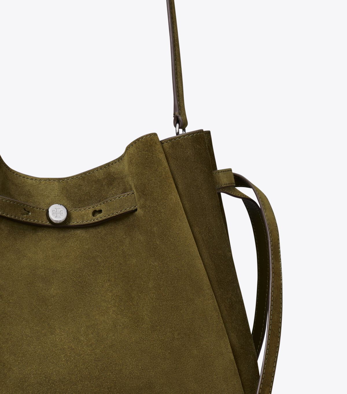 Large Romy Suede Bucket Bag tory burch large romy suede bucket bag