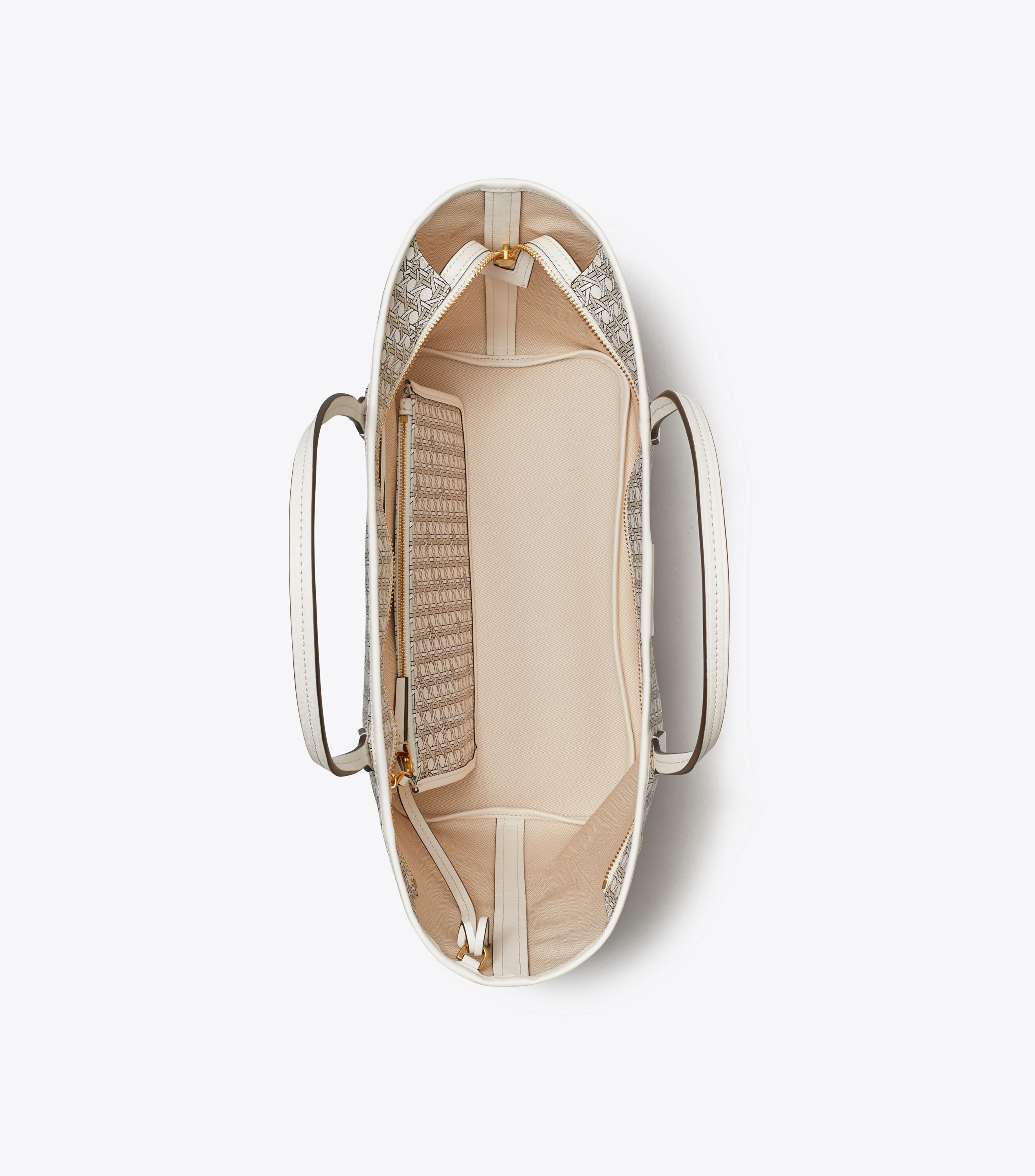 【Tory Burch】 ★関税無し★ EVER-READY ZIP TOTE Small Ever-Ready Zip Tote, New Ivory | Tory Burch KW