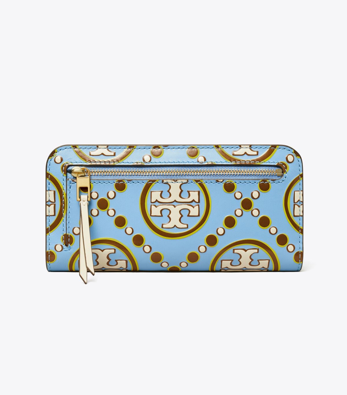 T Monogram Contrast Embossed Zip Slim Wallet tory burch t monogram contrast embossed zip slim wallet