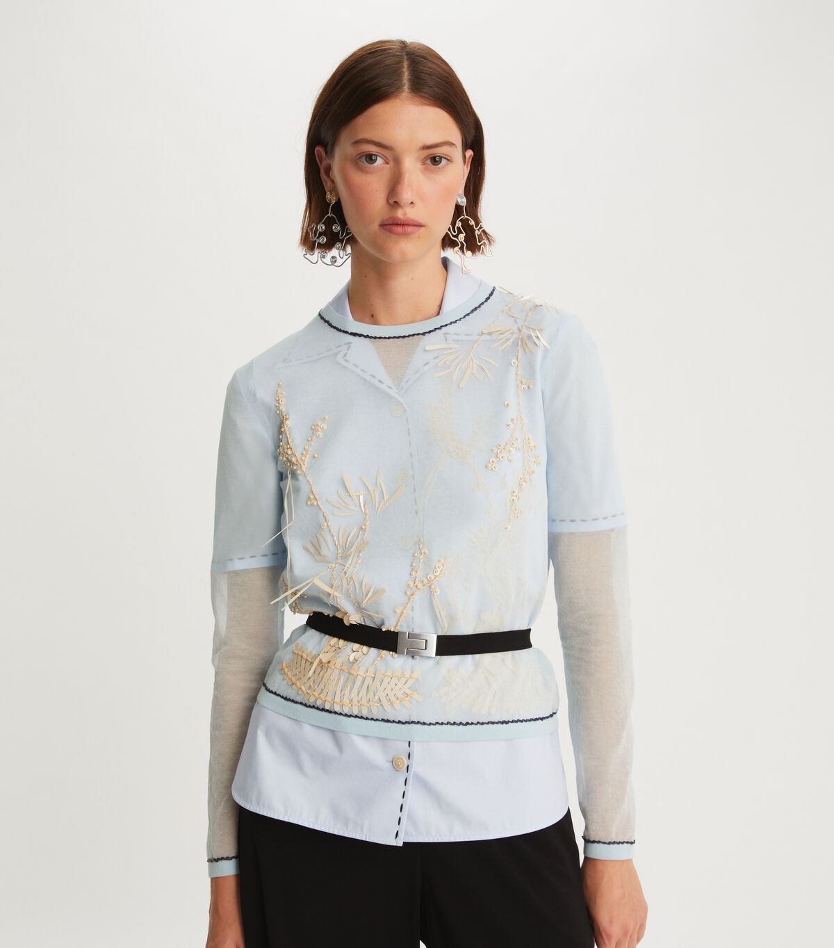 tory burch embellished crewneck