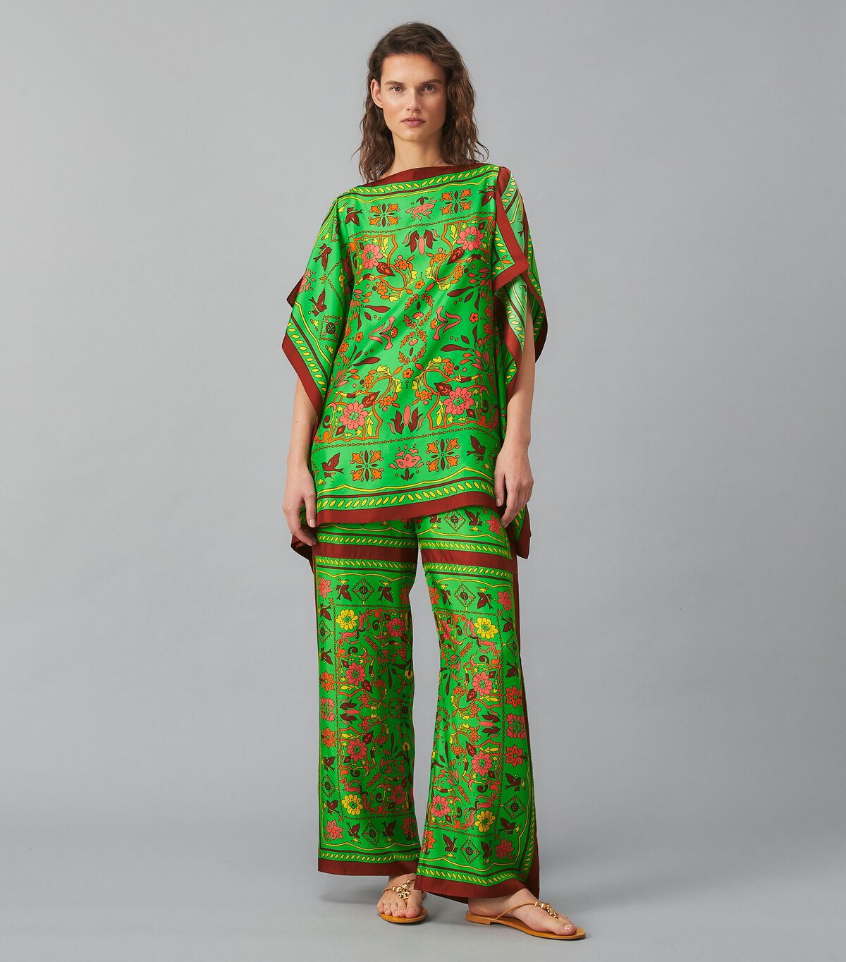tory burch silk scarf pant