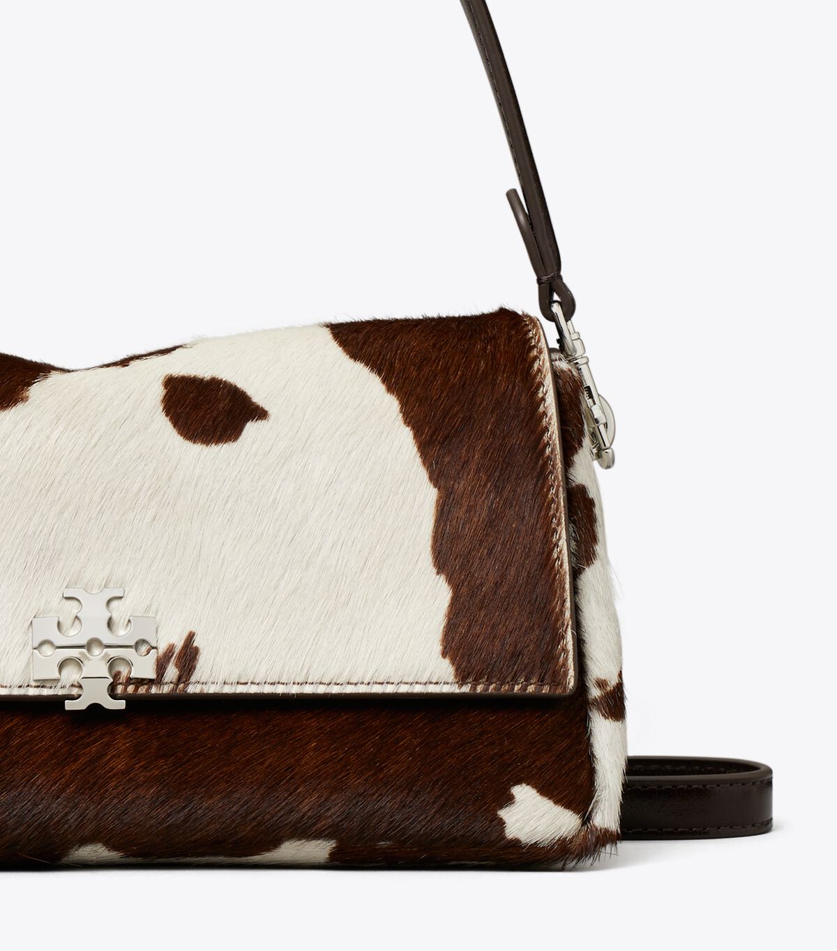 tory burch small charlie calf hair shoulder bag
