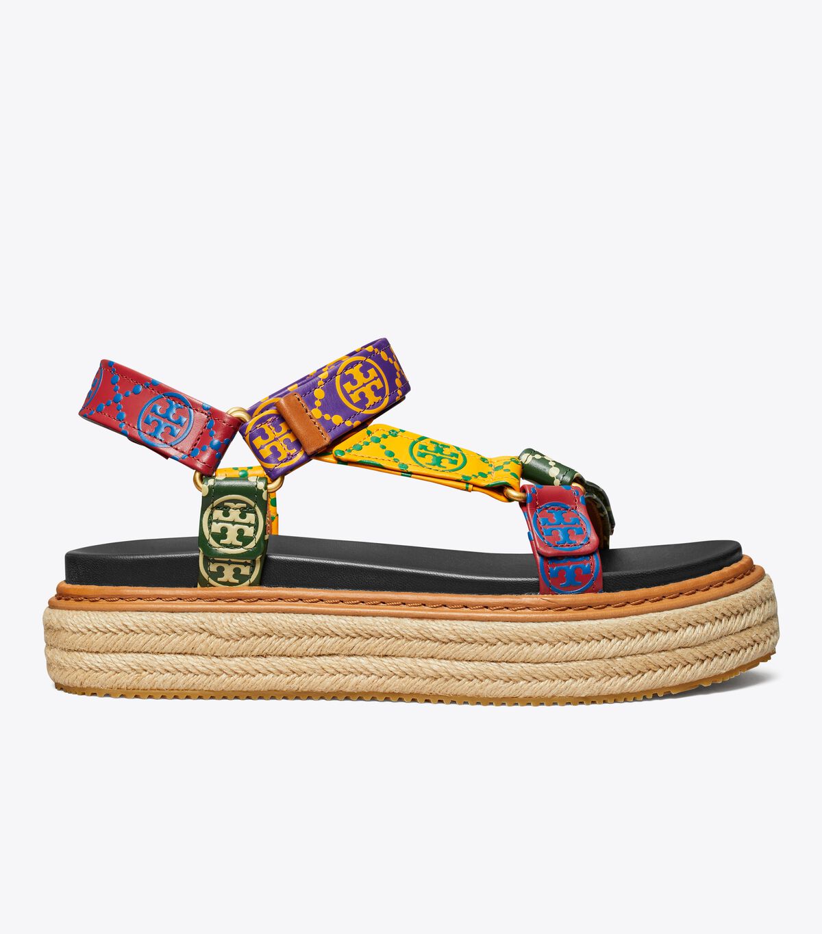 tory burch t monogram rope sport sandal