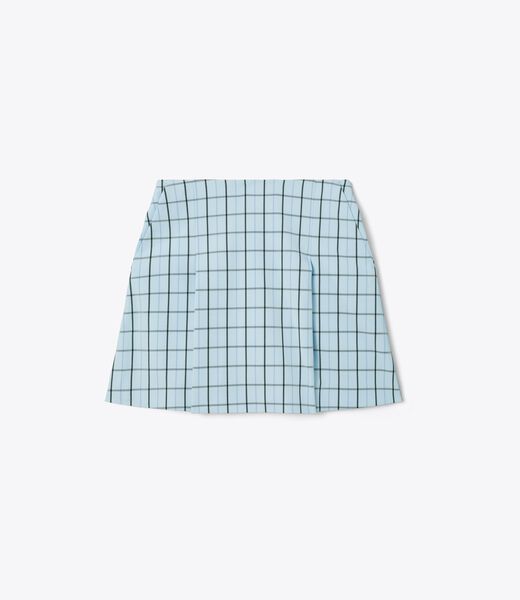 Yarn-Dyed Pleated Skort